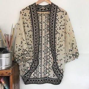 Urban Outfitters geometric kimono